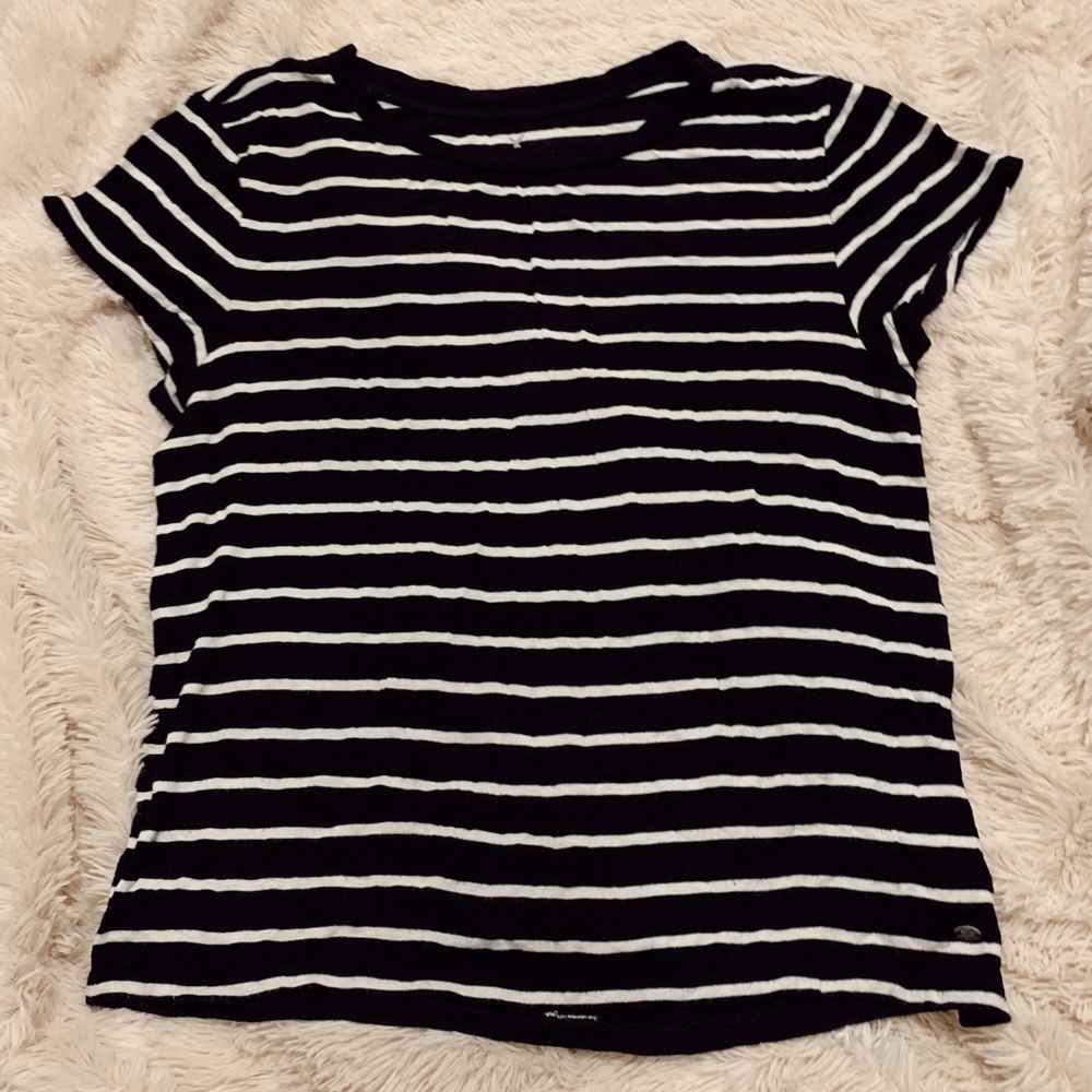 American eagle soft and sexy black striped tee